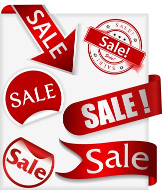 Word satış ile kırmızı etiket kümesi