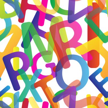 Şeffaf renkli harfler