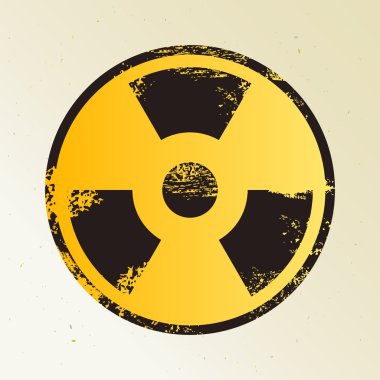 Uyarı radyasyon tehlikesi işareti