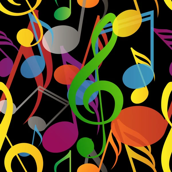 Tons de musique colorés — Image vectorielle