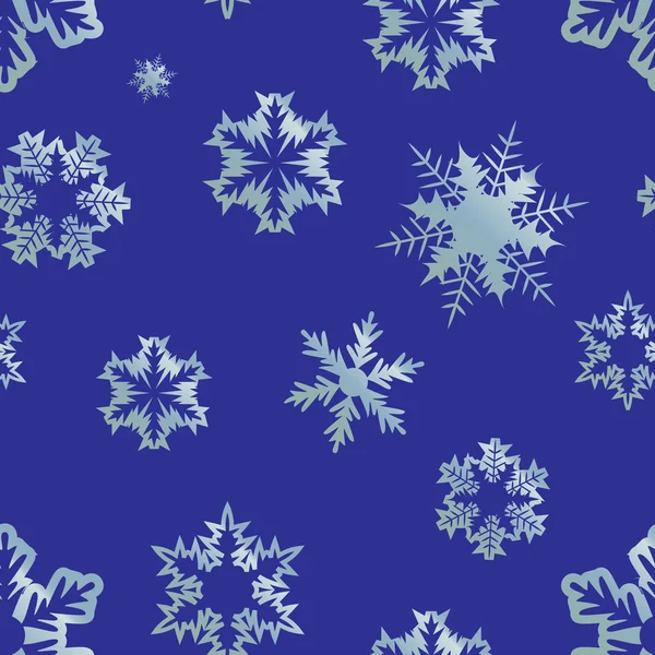 Copos de nieve de variedad decorativa — Vector de stock