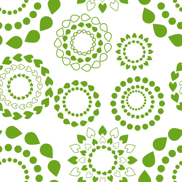 緑の抽象円 — ストックベクタ