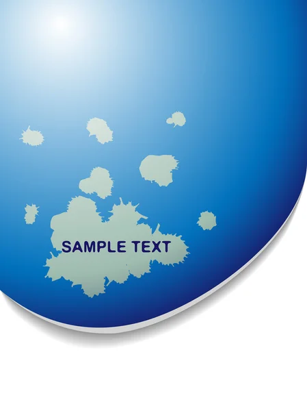 Modèle de texte avec dégradé bleu — Image vectorielle