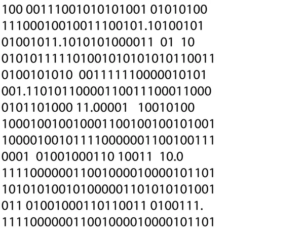 Nummers één en null — Stockvector