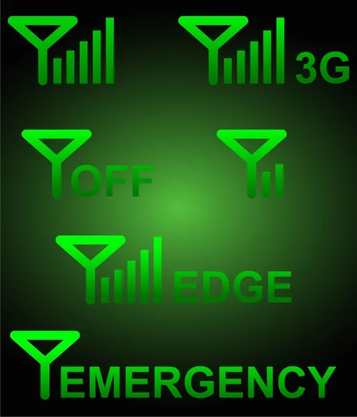 Signalsymbolvektorkunst — Stockvektor