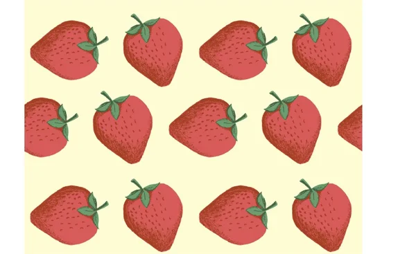 STRAWBERRY 2 texture and background — Stock Vector