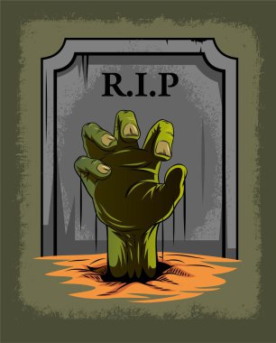 el zombi ve Cadılar Bayramı arka plan