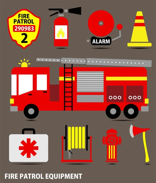 Пожарное оборудование — стоковый вектор