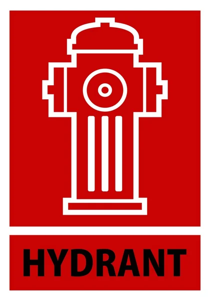 Hydrant rød isoleret – Stock-vektor