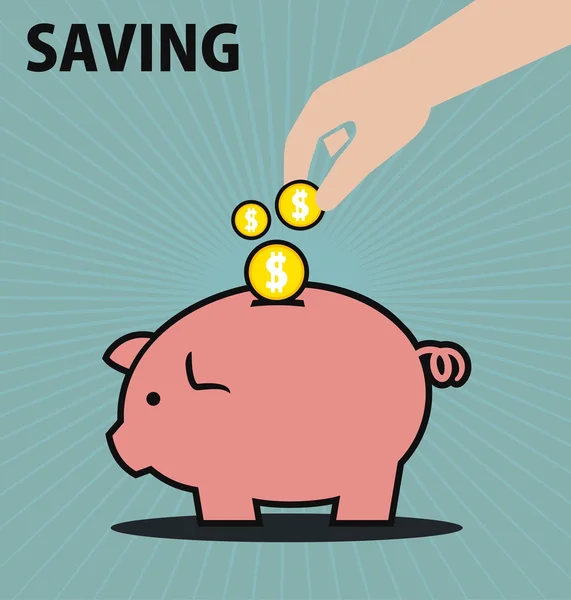 SAVING ICON — Stock Vector