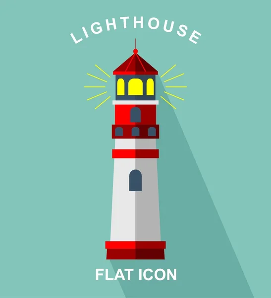 Lighthouse flat icon Vector Graphics