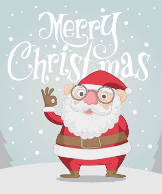 MARRY CHRISTMAST GREETING CARD clipart