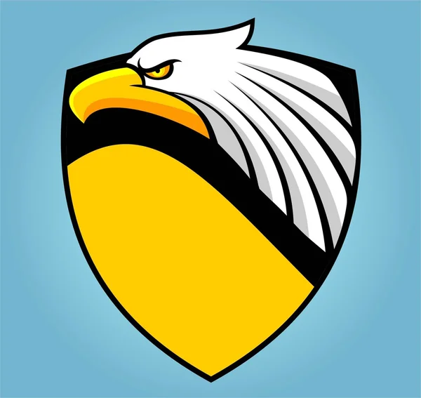 Eagle hoofd mascotte Vector embleem Rechtenvrije Stockvectors