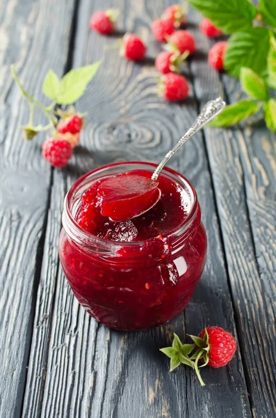 Raspberry jam ( marmalade ) — Stock Photo, Image