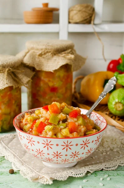 Arroz con calabacín —  Fotos de Stock