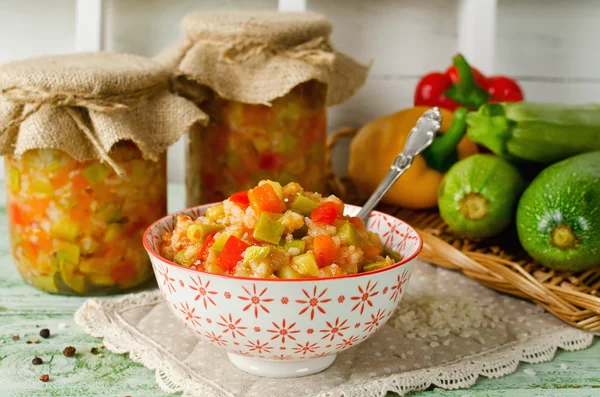 Arroz con calabacín — Foto de Stock