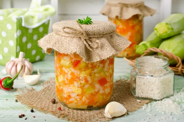 Rice with zucchini — Stock Image Rice with zucchini Stock Photo