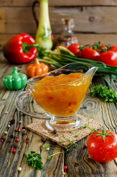 Овочевий соусом — стокове фото