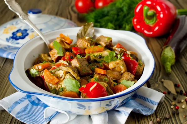 Beef ragout with vegetables — Stock Photo, Image