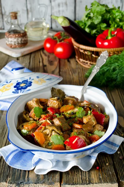 Beef ragout with vegetables — Stock Photo, Image