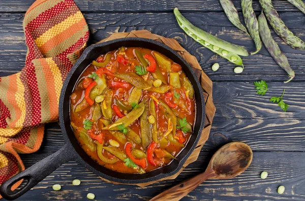 Estofado de verduras con frijoles —  Fotos de Stock