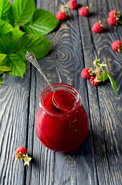 Raspberry jam — Stock Photo, Image