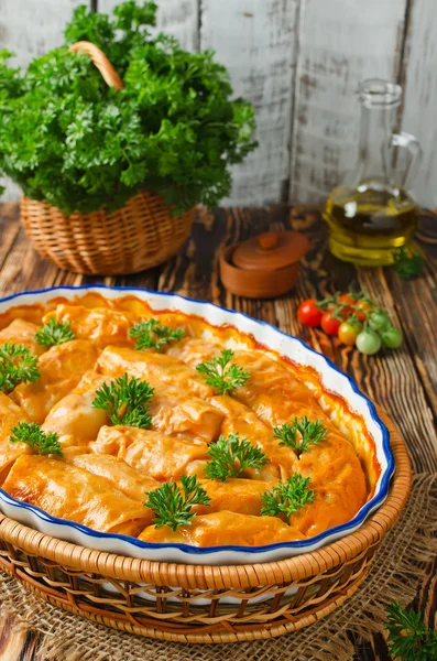 Rollos de col rellenos — Foto de Stock