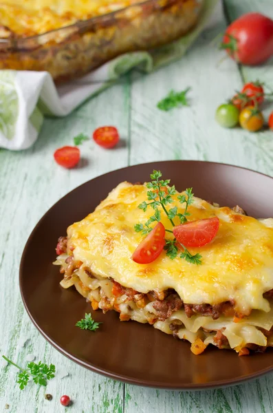 Hagyományos olasz lasagna — Stock Fotó