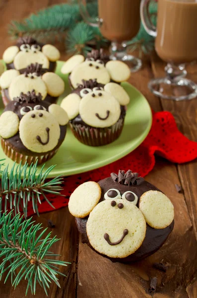 Chocolate muffins Monkey — Stock Photo, Image