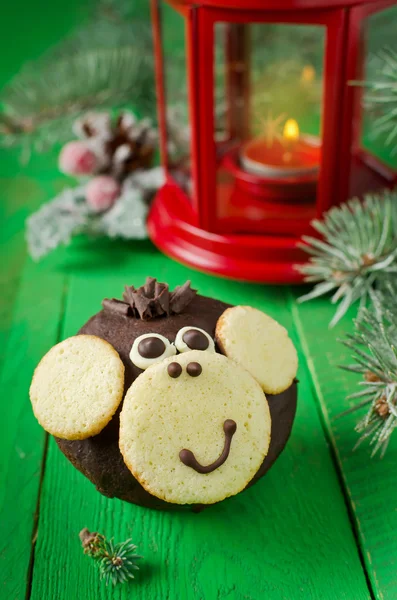 Chocolate muffins Monkey — Stock Photo, Image