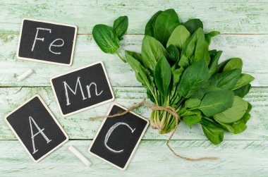 Ispanak zengin C vitamini, A, mangan ve demir