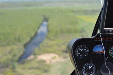 Helikopter kokpit, enstrüman ve kontrol paneli