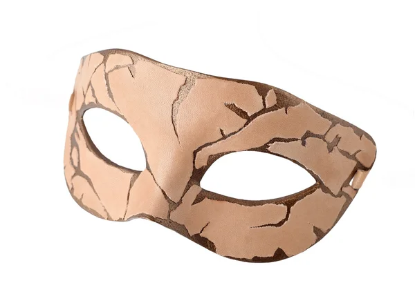 Leather Carnival half mask at Steampunk style — Stock Photo, Image