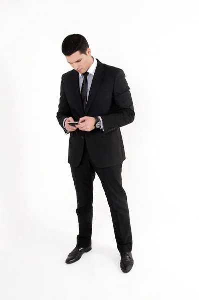 Businessman with cellular phone — Stock Photo, Image