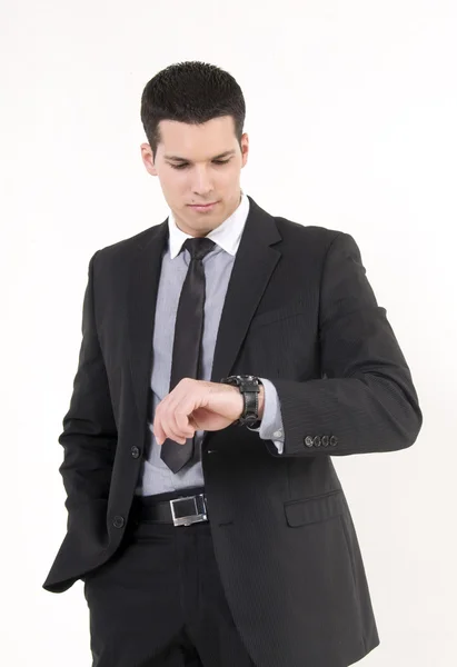 Businessman and watch — Stock Photo, Image