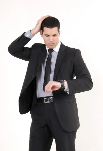 Businessman and watch — Stock Photo, Image