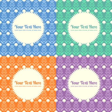 Stilize bahar çiçekleri ile sorunsuz arka plan.