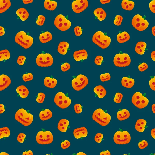Halloween Muster Jack Lantern Pumpkin Evil Hushed Fool Vector Design — Stockvektor