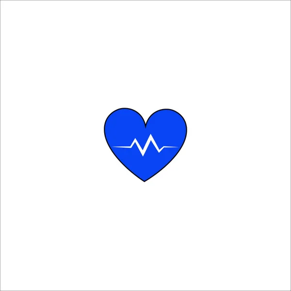 Herzschlag Symbol Mit Einfarbigem Stil Und Linienbild Medizinische Und Medizinische — Stockvektor
