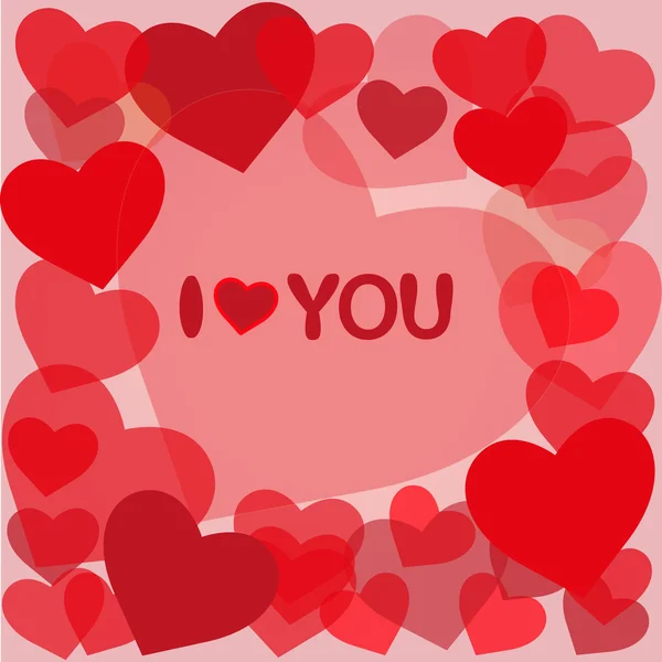 Miluji tě Happy Valentine — Stockový vektor