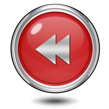 beyaz zemin üzerinde dairesel simgesini ilerleyin