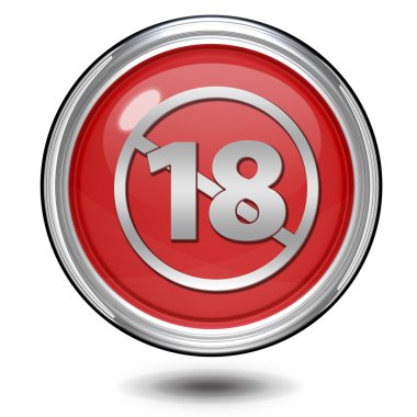 Beyaz arka plan üzerinde 18 dairesel simgesi