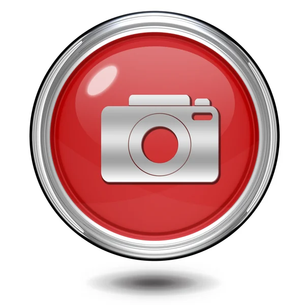 Photo circular icon on white background — Stock Photo, Image