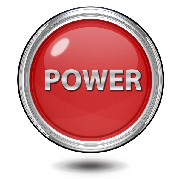 Power circular icon on white background — Stock Photo, Image