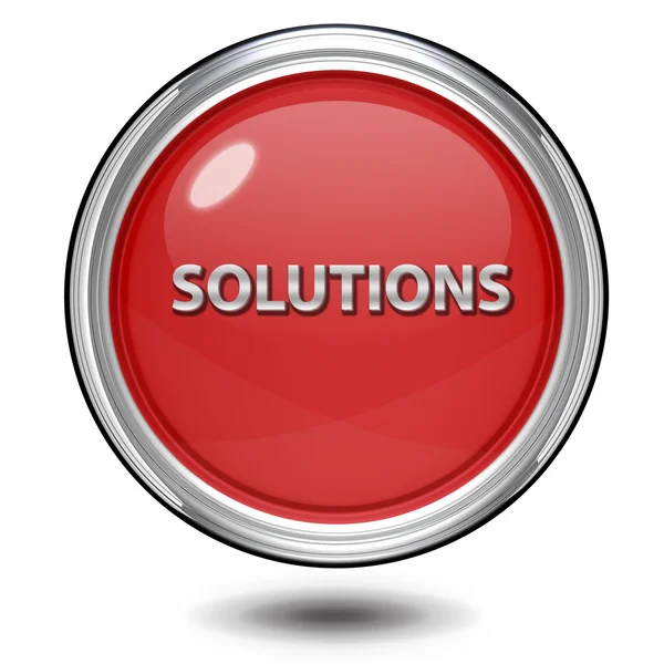 Solutions circular icon on white background — Stock Photo, Image