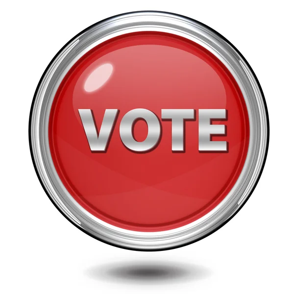 Vote circular icon on white background — Stock Photo, Image