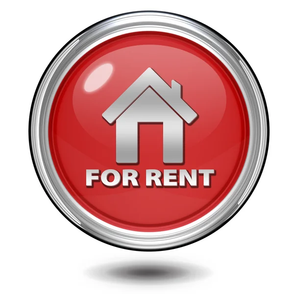 For rent circular icon on white background — Stock Photo, Image