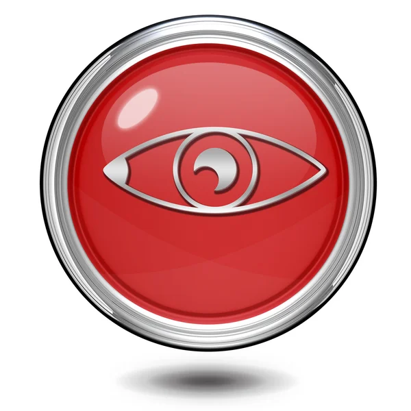 Auge kreisförmiges Symbol auf weißem Hintergrund — Stockfoto