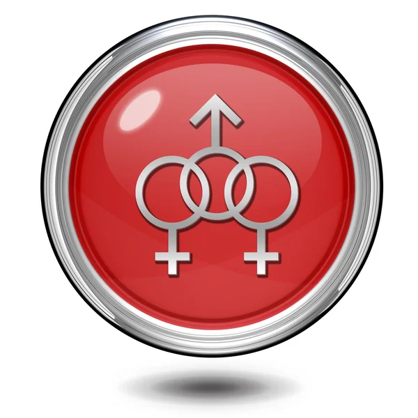 Icono circular de sexualidad sobre fondo blanco —  Fotos de Stock