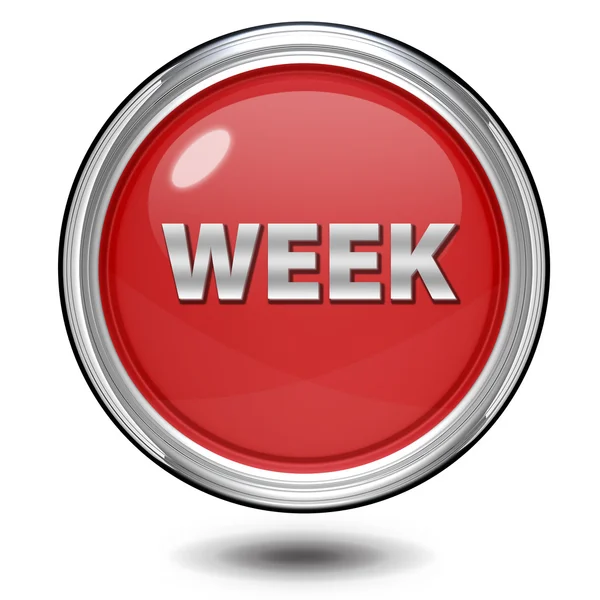 Semana ícone circular no fundo branco — Fotografia de Stock
